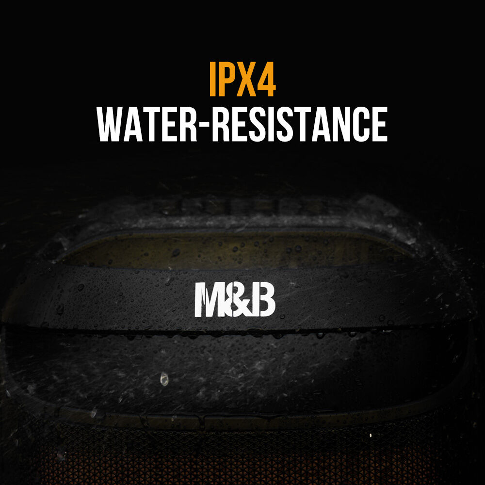 M&B 120W IPX4 Portable Bluetooth Party Speaker with Karaoke Mic - Image 4