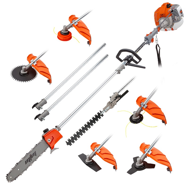 MTM 62CC Pole Chainsaw Hedge Trimmer and Brush Cutter Multi-Tool