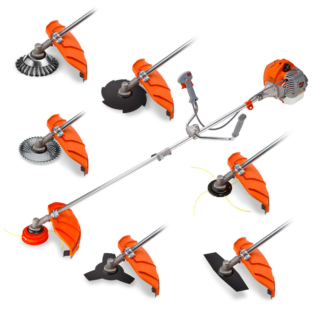 MTM 62CC 7-in-1 Brush Cutter Garden Multi-Tool with Pole Saw and Trimmer