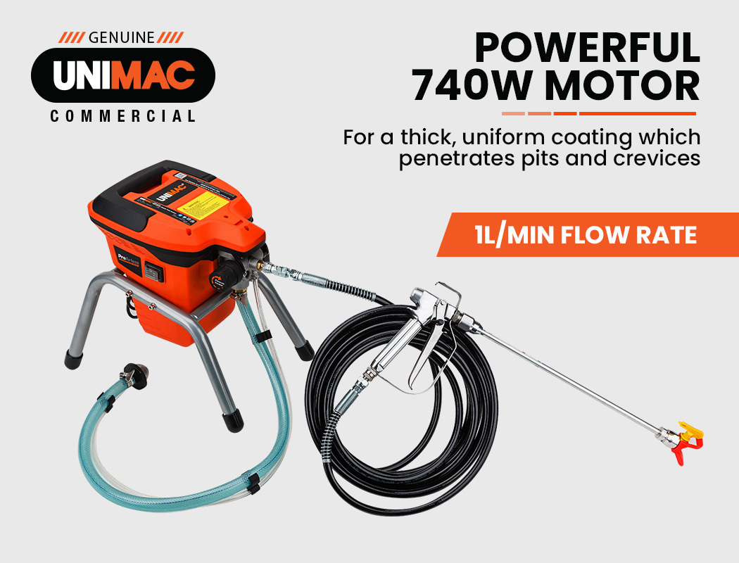 Unimac 740W Electric Airless Paint Sprayer - Image 2