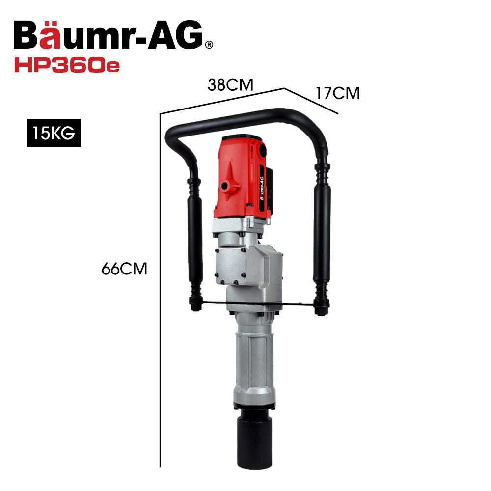 BAUMR-AG HP360e 2200W Electric Post Driver, with 2 Piling Socket Sleeves - Image 11