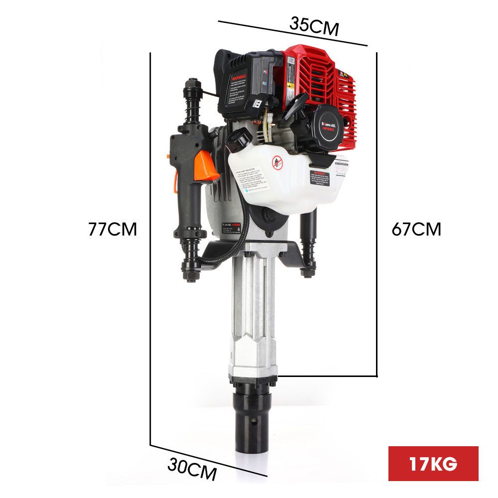 BAUMR-AG 52cc 2-Stroke Petrol Post Driver with Sockets - Image 6
