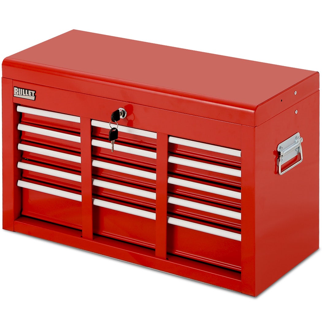 Bullet Pro 9-Drawer Mechanic Tool Chest Cabinet Set - Red