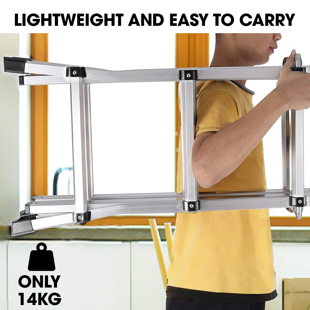 Bullet 5.1m Folding Aluminium Multipurpose Ladder with Platform - Image 9