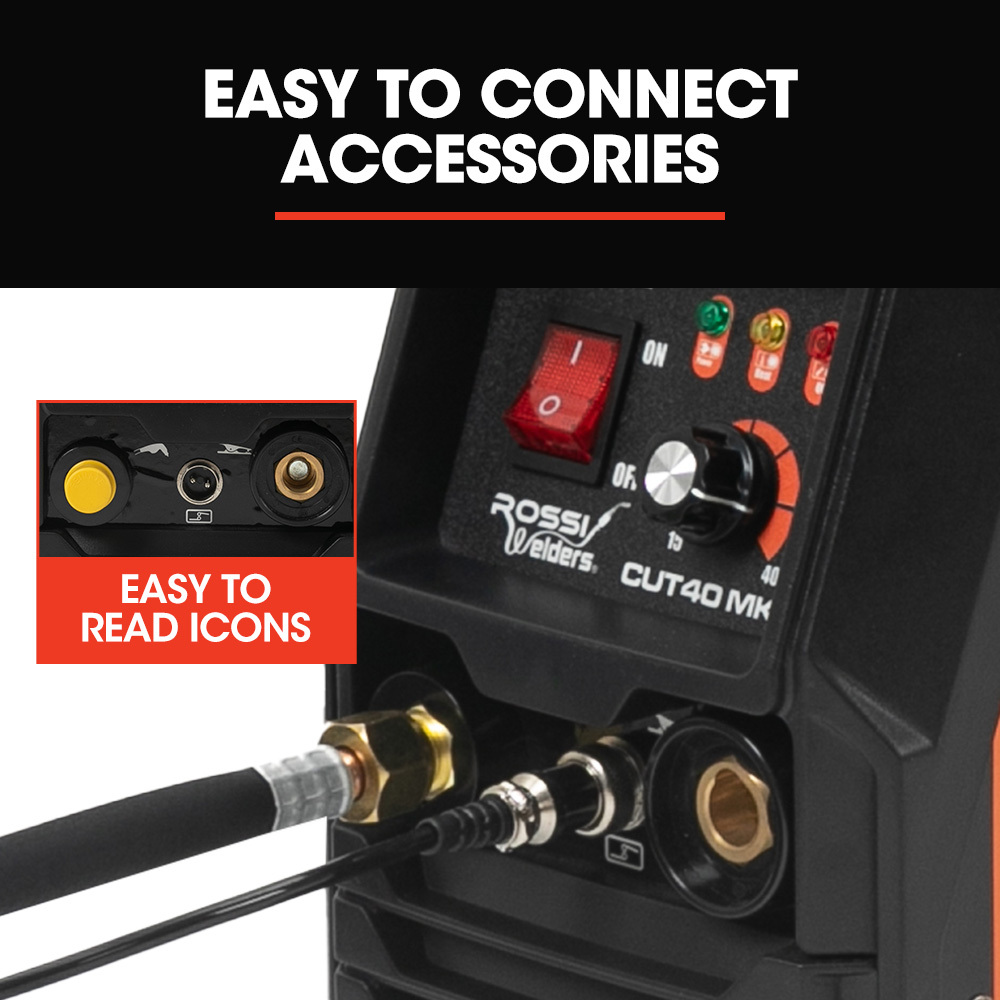 ROSSI 40 Amp Plasma Cutter Portable Oxy Torch Welder 15A Plug - Image 9
