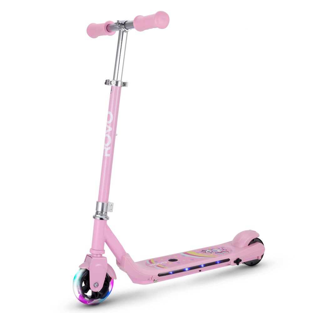 ROVO KIDS WhizKid Electric Scooter for Ages 5-11 - Brushless Motor (Pink)