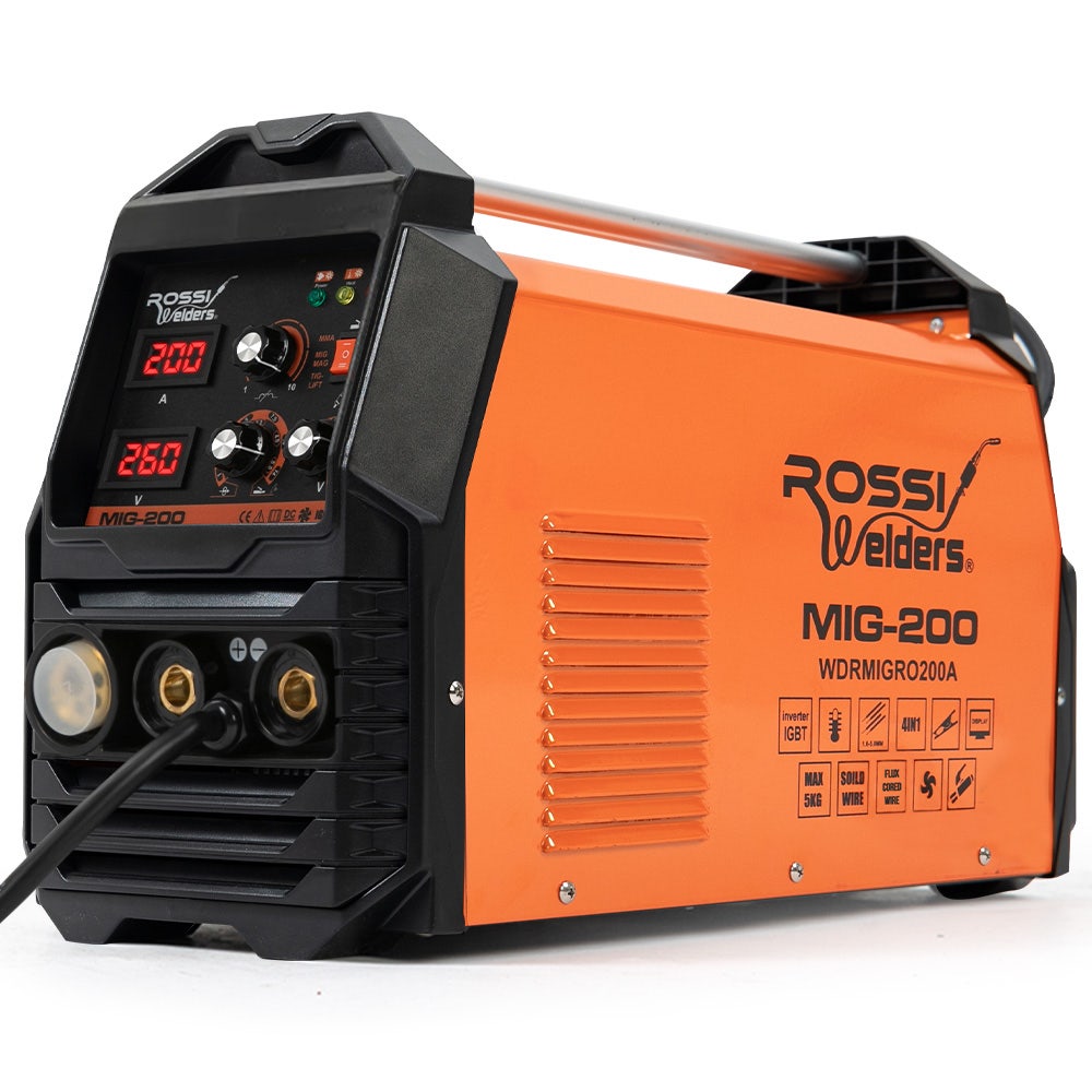 Rossi 200A Multi-Purpose MIG/MAG/MMA/TIG Inverter Welder