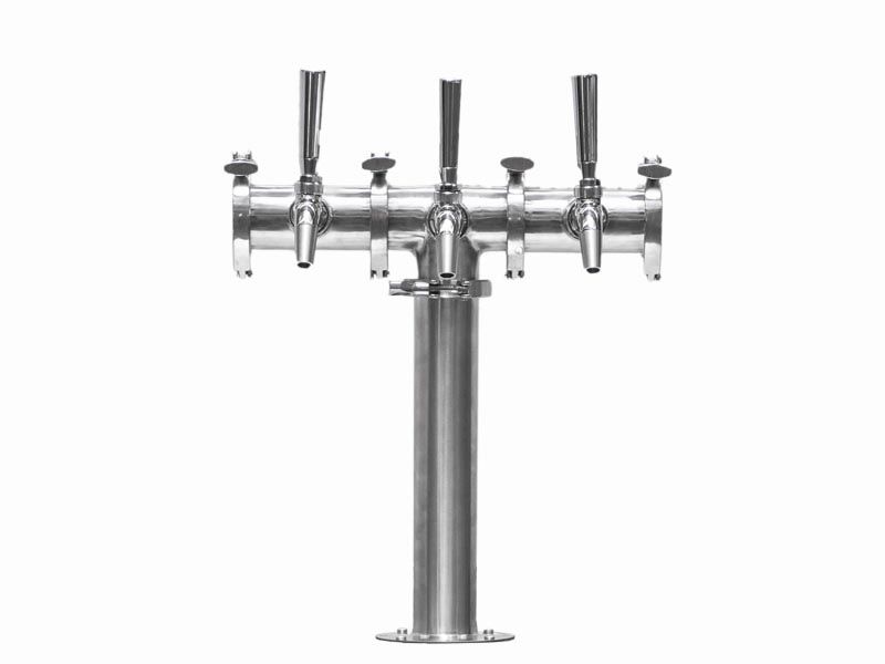 Triple Tap Modular Beer Font Tower with Taps