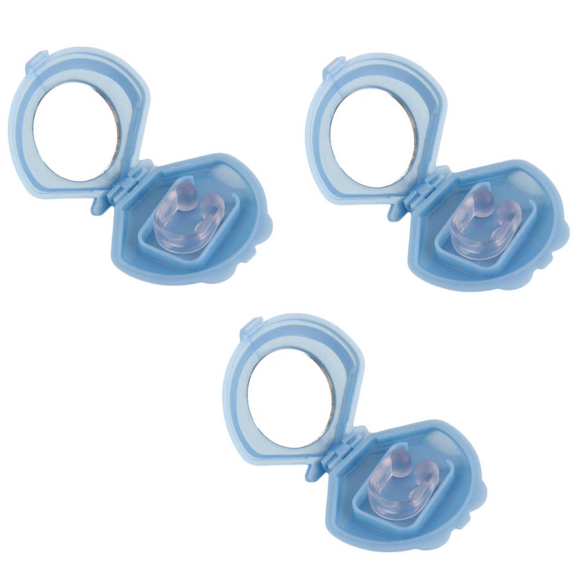 3x Anti-Snoring Silicone Nose Clips - Sleeping & Breathing Device