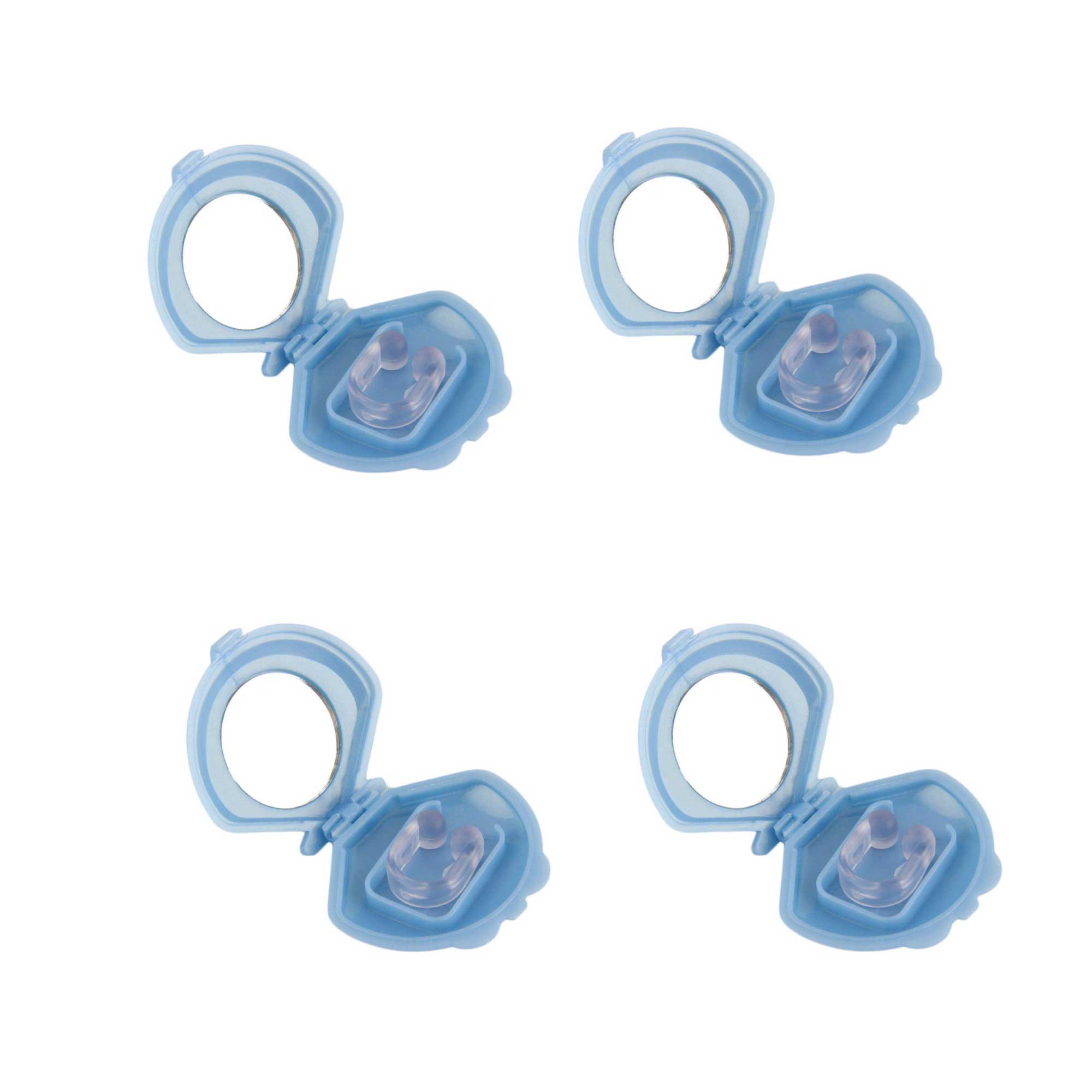 4x Anti-Snoring Silicone Nose Clips - Sleeping & Breathing Device