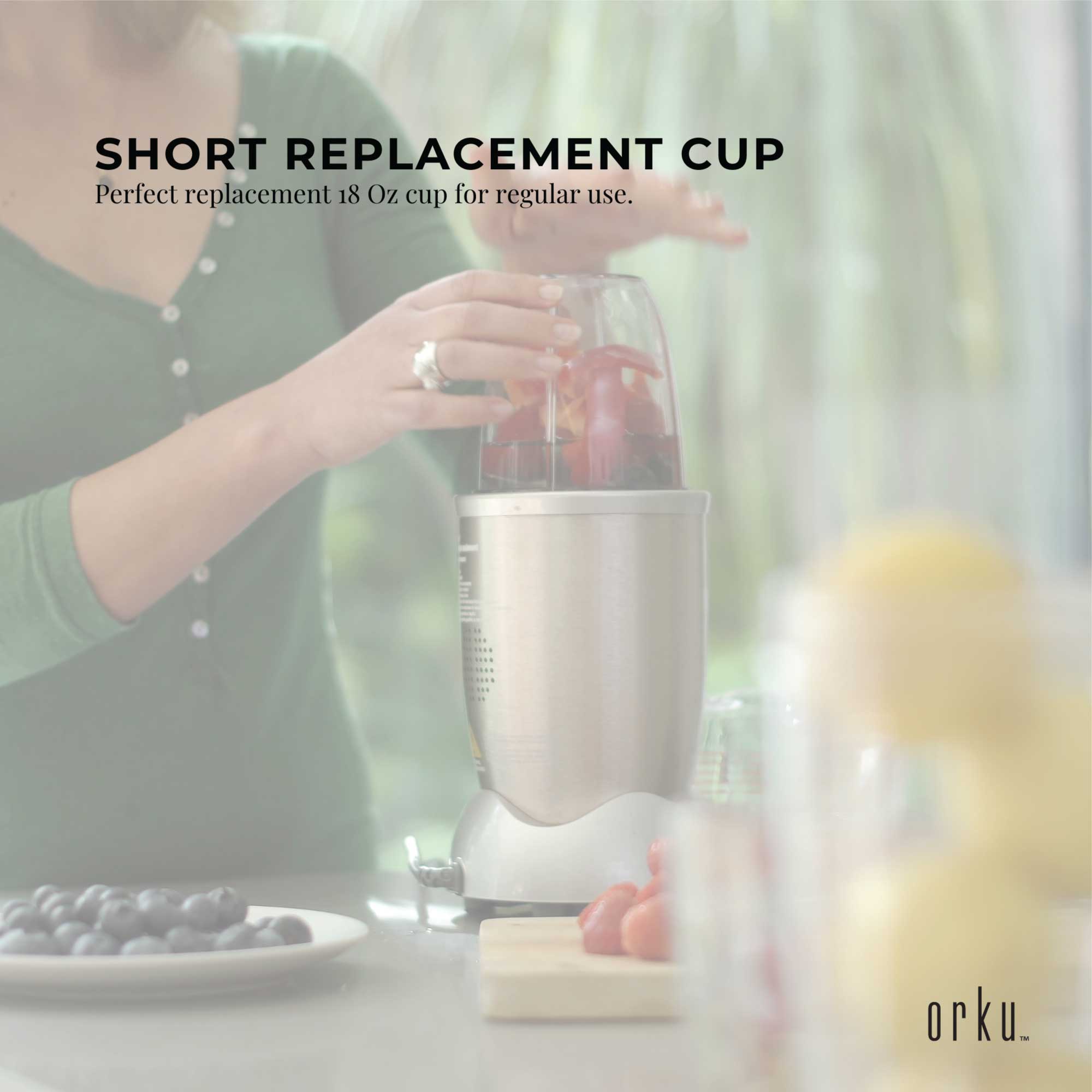 Replacement Short Cup 18oz for Nutribullet 600W & 900W - Image 2