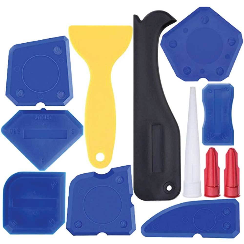 12 Piece Plastic Sealant Scraper Finishing Set