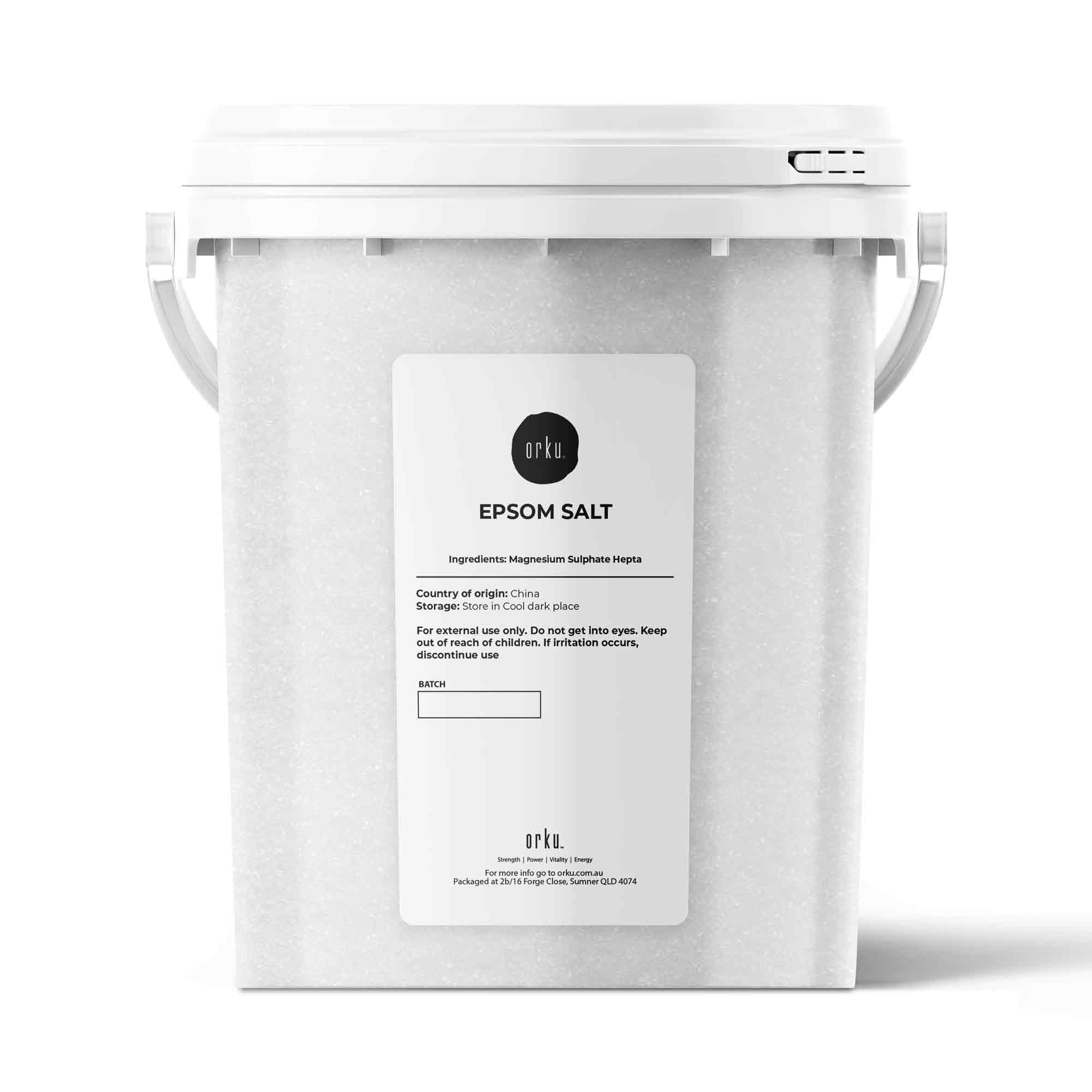 Orku 1.3kg Epsom Salt Tub - Magnesium Sulphate Bath Salt