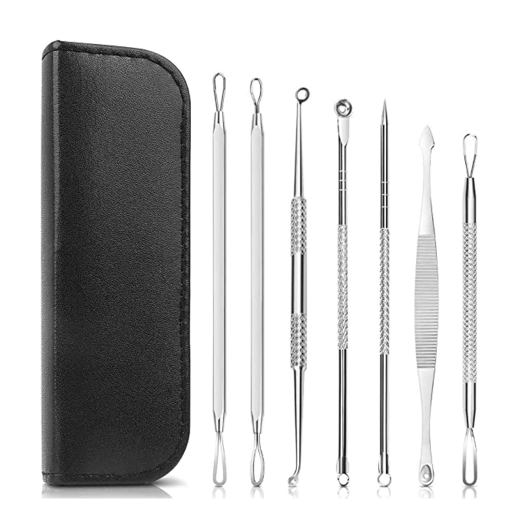 7-Piece Blackhead & Pimple Extraction Tool Kit for Blemish Removal