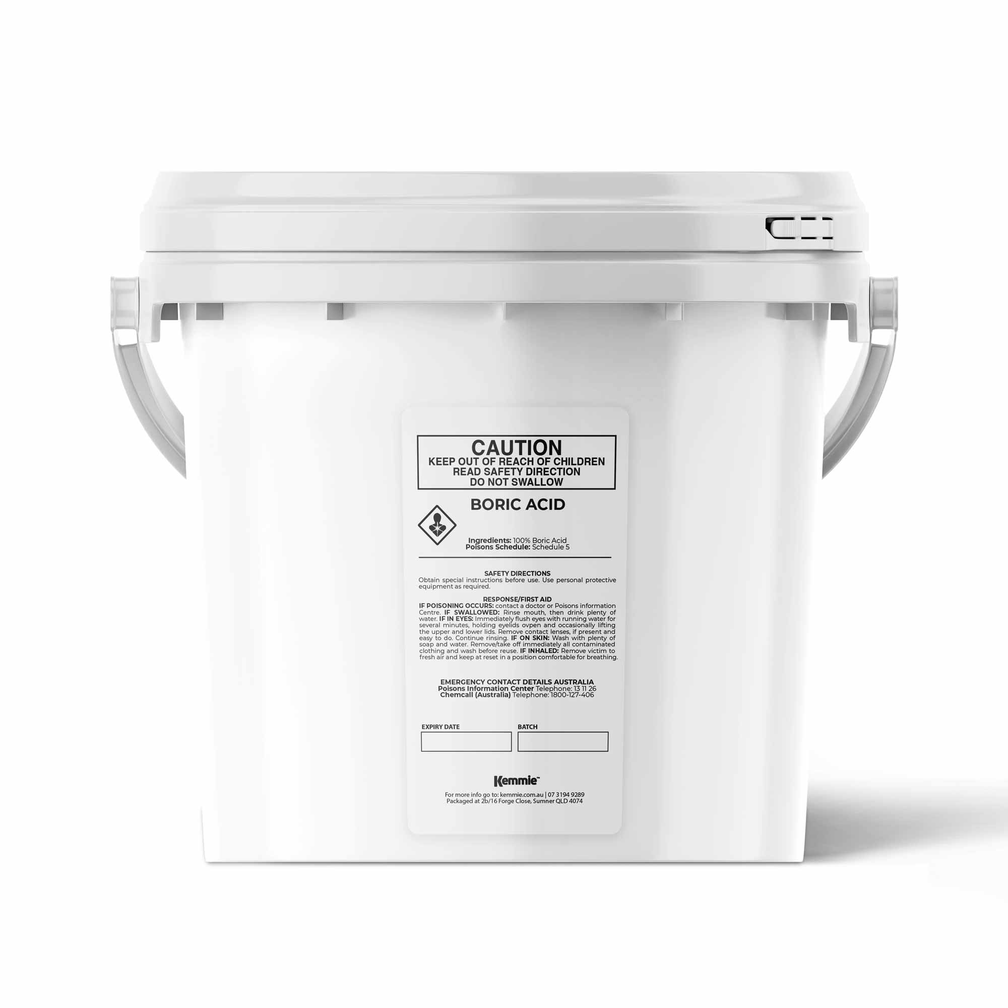 Kemmie 1Kg Boric Acid Powder 99.9% Pure Tub