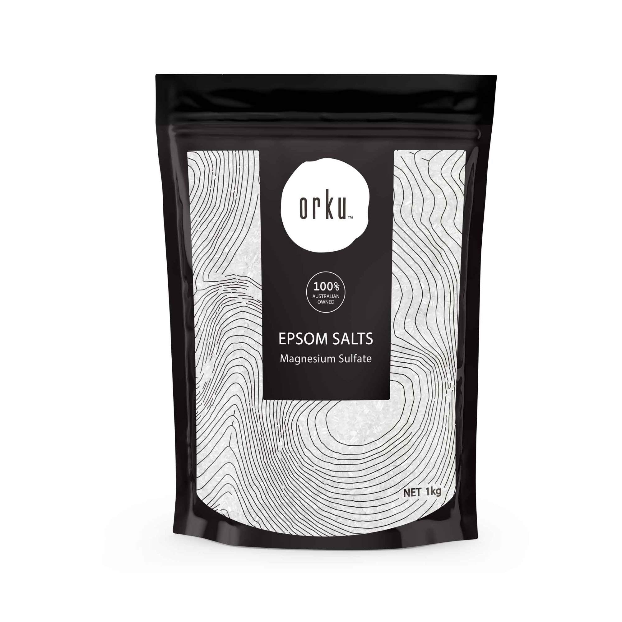 Orku 1kg Epsom Salt - Magnesium Sulphate Bath Salts
