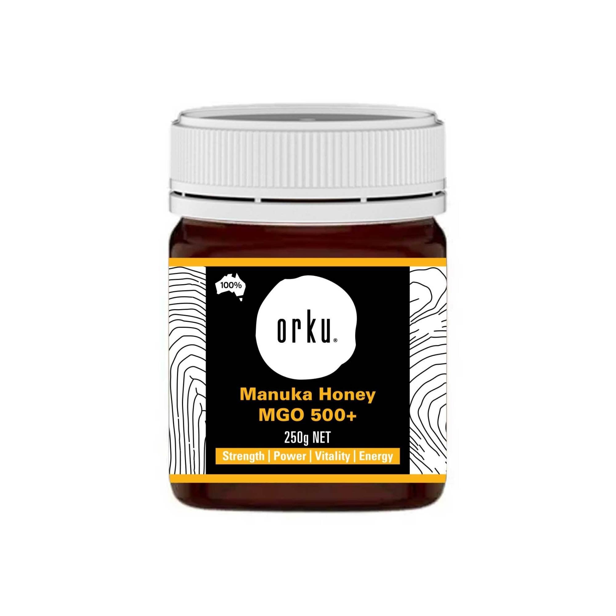 Orku 100% Raw Pure Australian MGO 500+ Manuka Honey - 250g