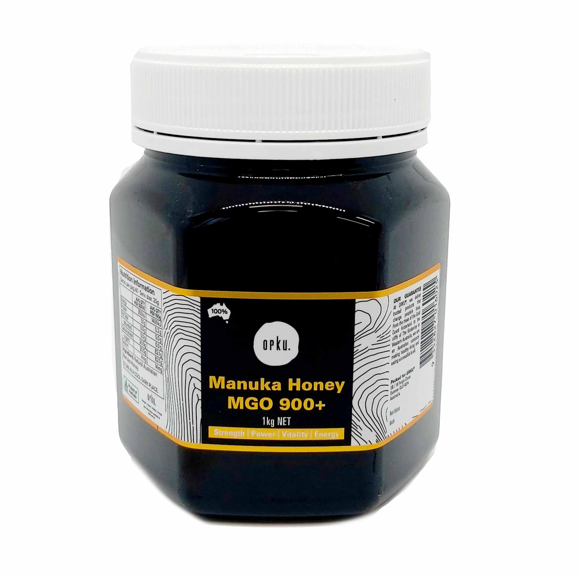 Orku 1kg MGO 900+ Australian Manuka Honey - 100% Raw Pure Jelly Bush