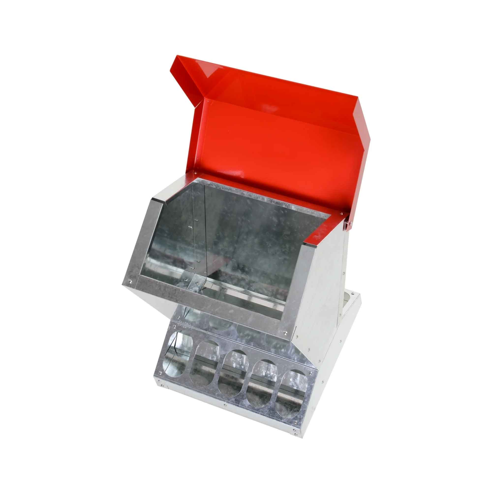 10kg Automatic Galvanised Metal Chicken Feeder - Image 2