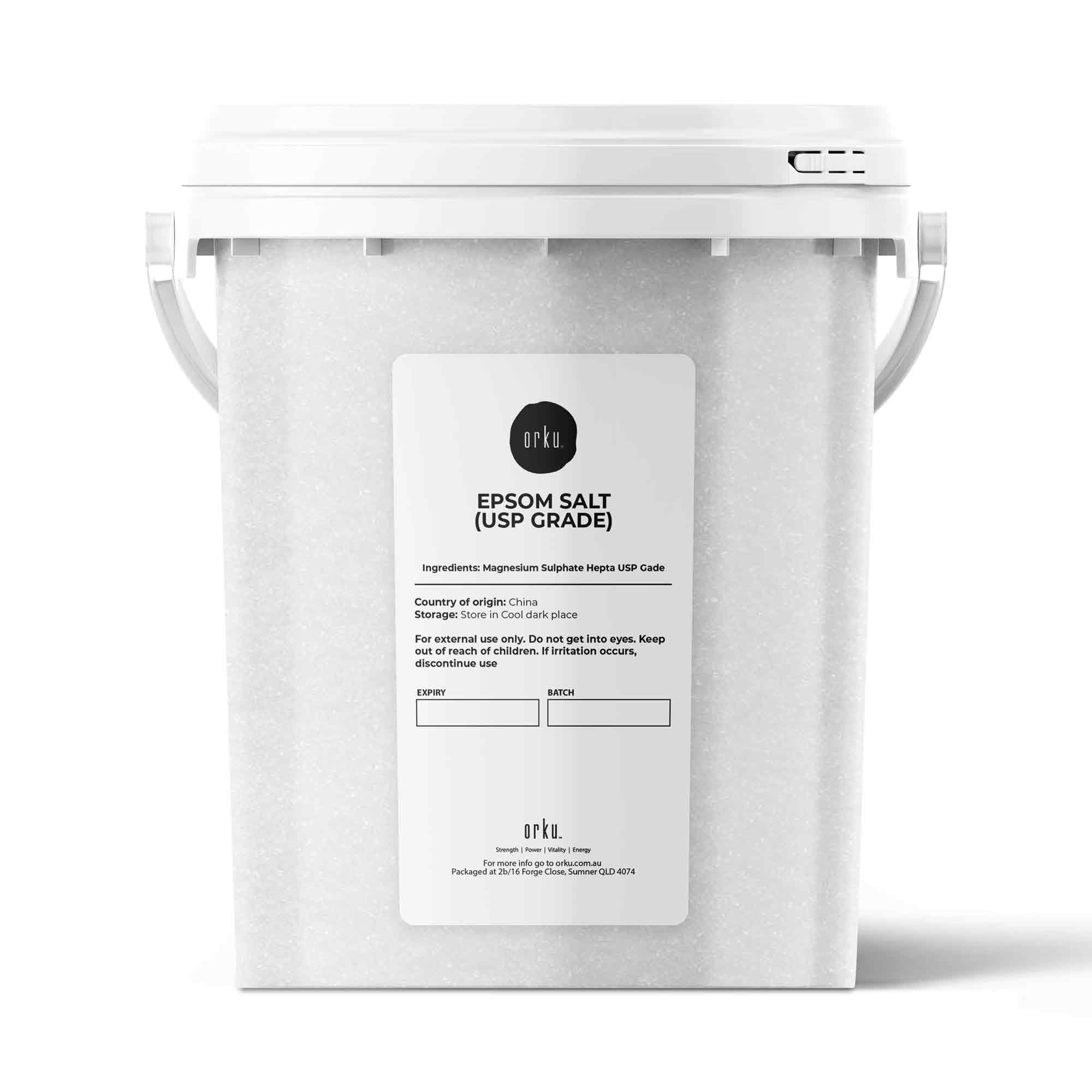 Orku 1.3kg USP Epsom Salt Tub Bulk - Magnesium Sulphate Multi-Use