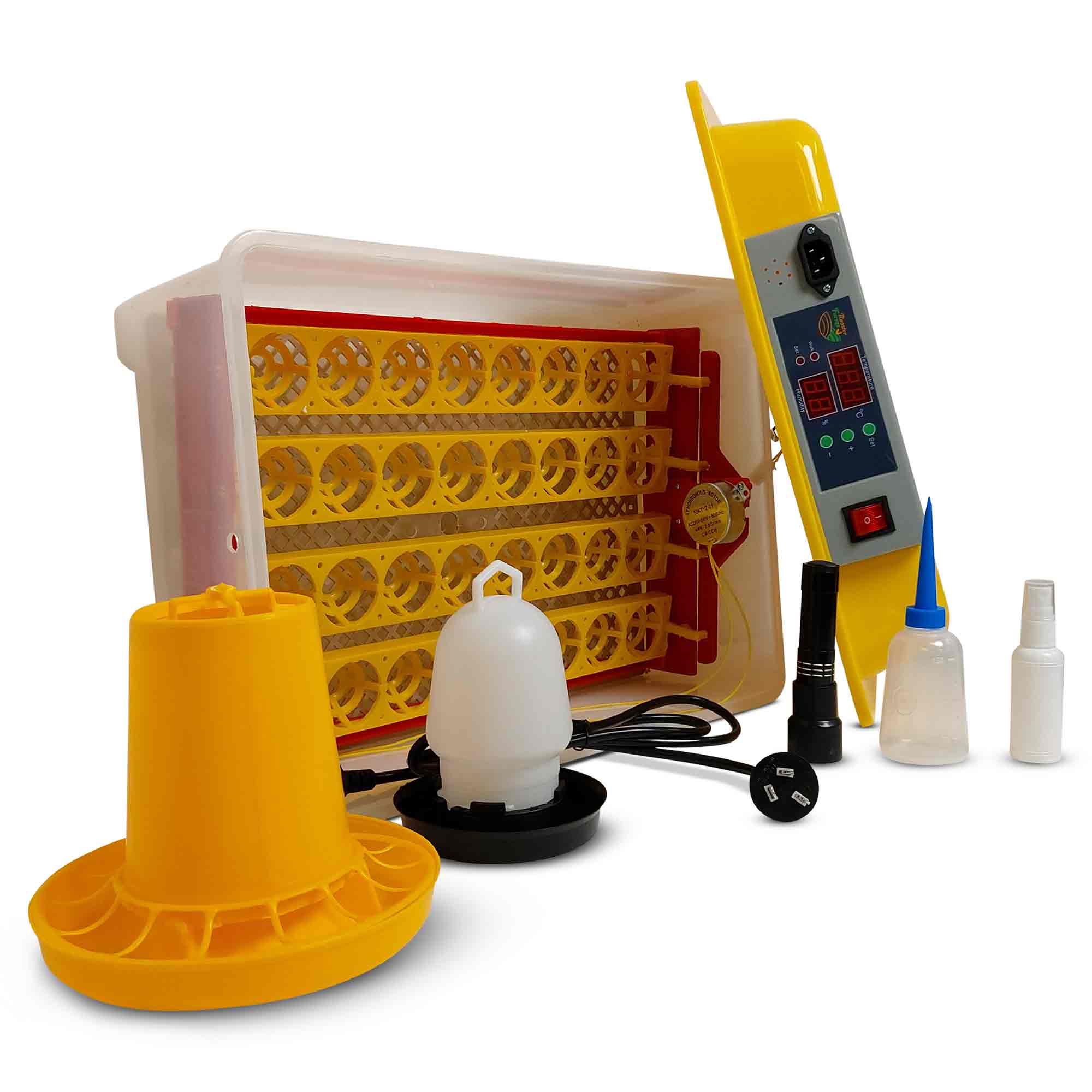 Rooster Farms Electric 32-Egg Poultry Incubator Set - Image 2