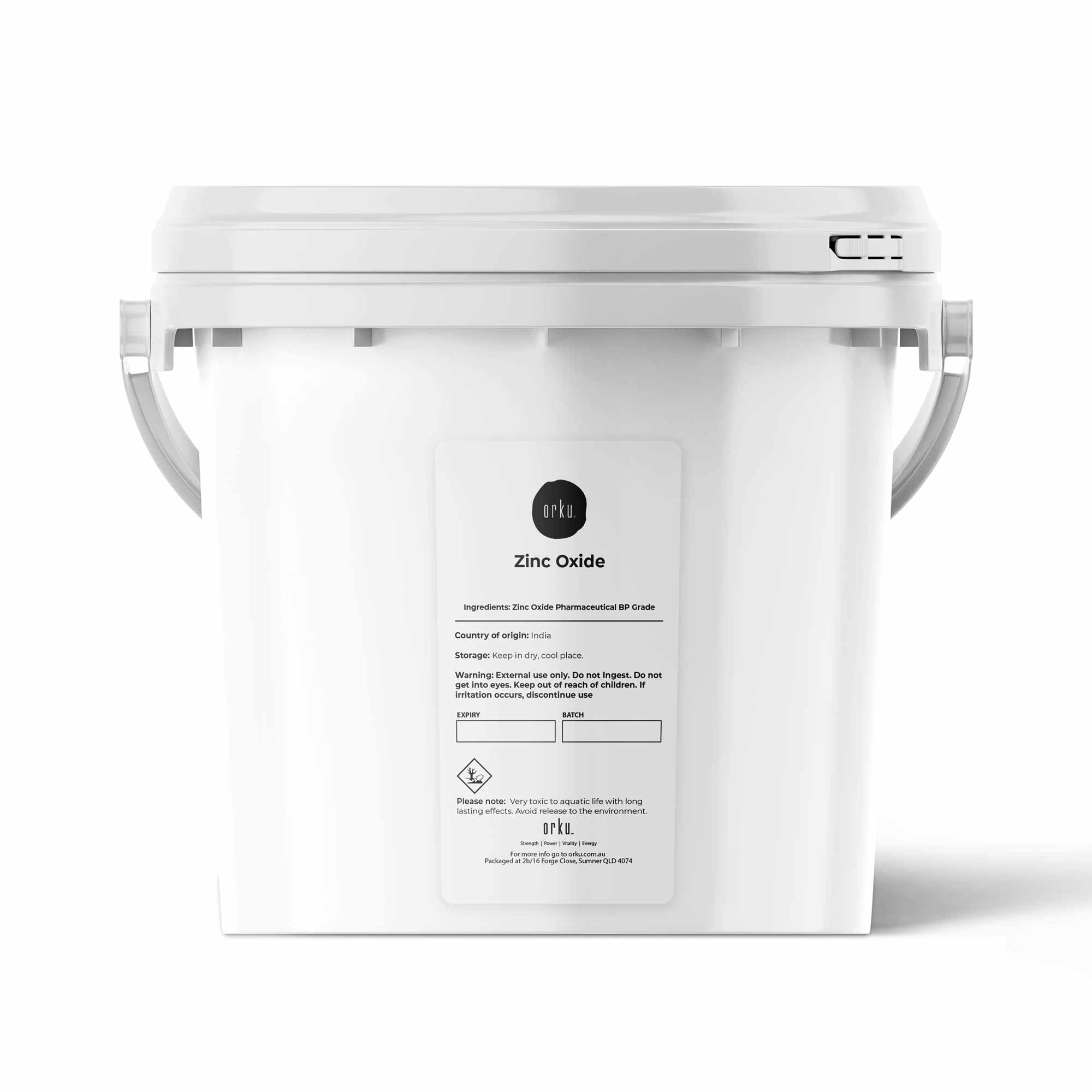 1.6kg Zinc Oxide Powder BP Pharmaceutical Grade 99.9% Pure Resealable Bucket