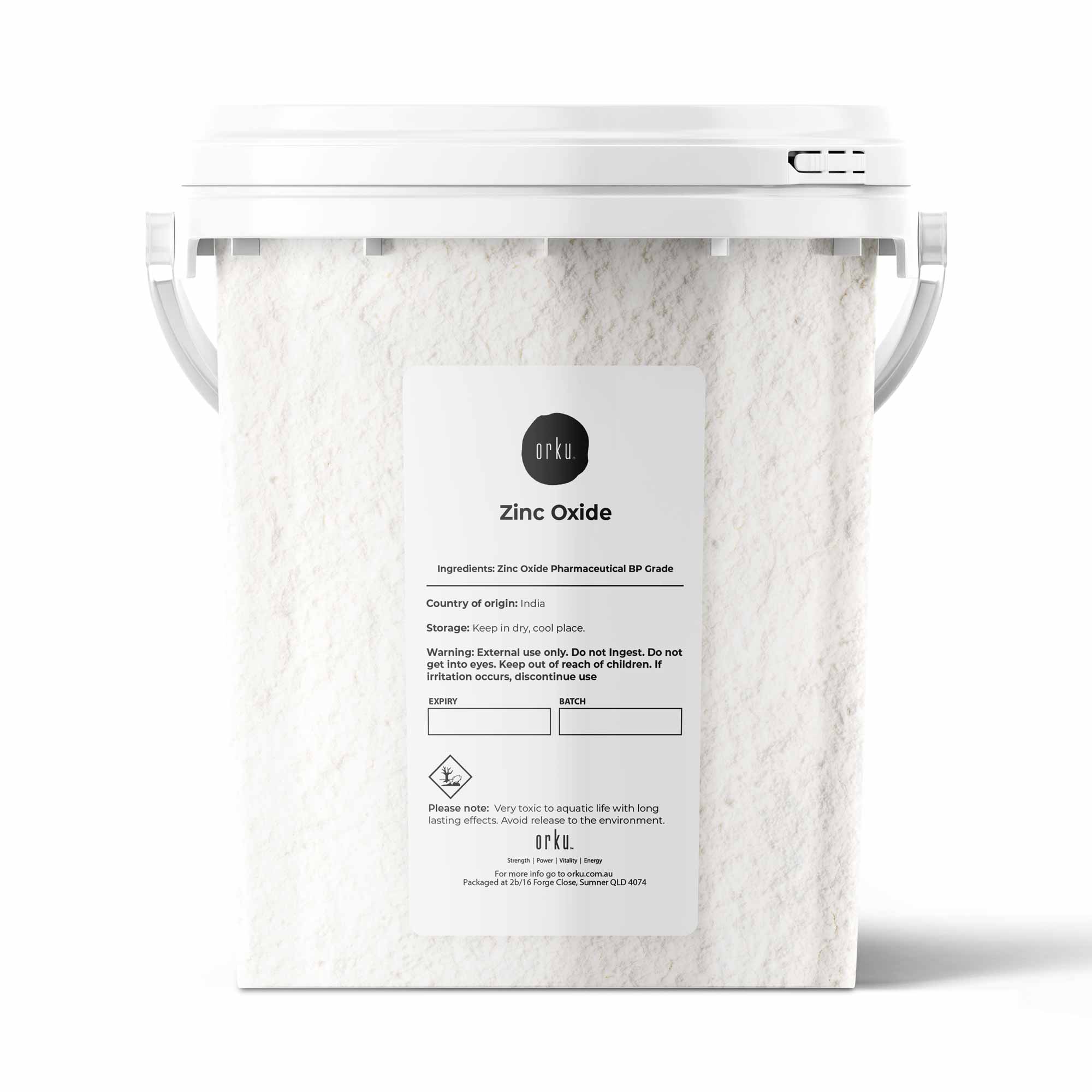 800g Zinc Oxide Powder BP Pharmaceutical Grade 99.9% Pure Resealable Bucket