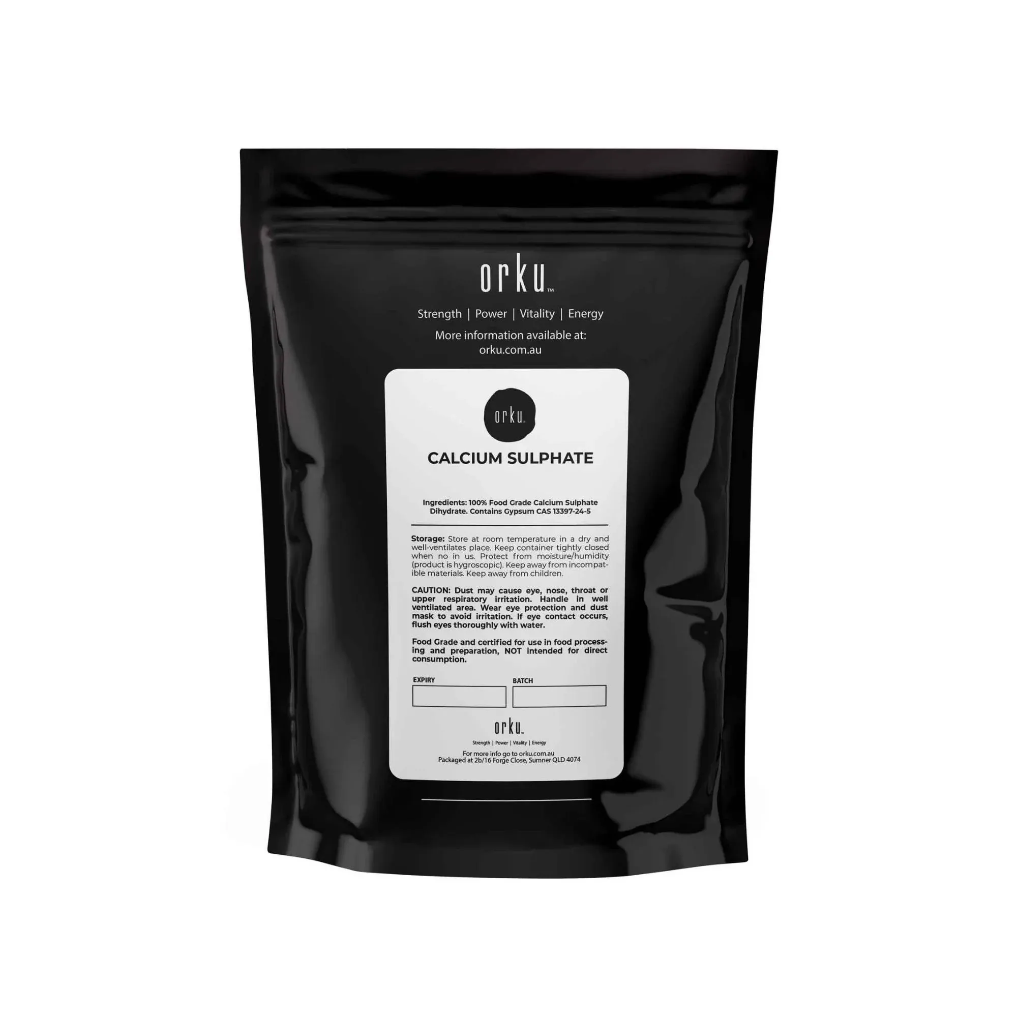 Orku 400g Fine Calcium Sulphate Gypsum Powder (Food Grade E516) - Image 10
