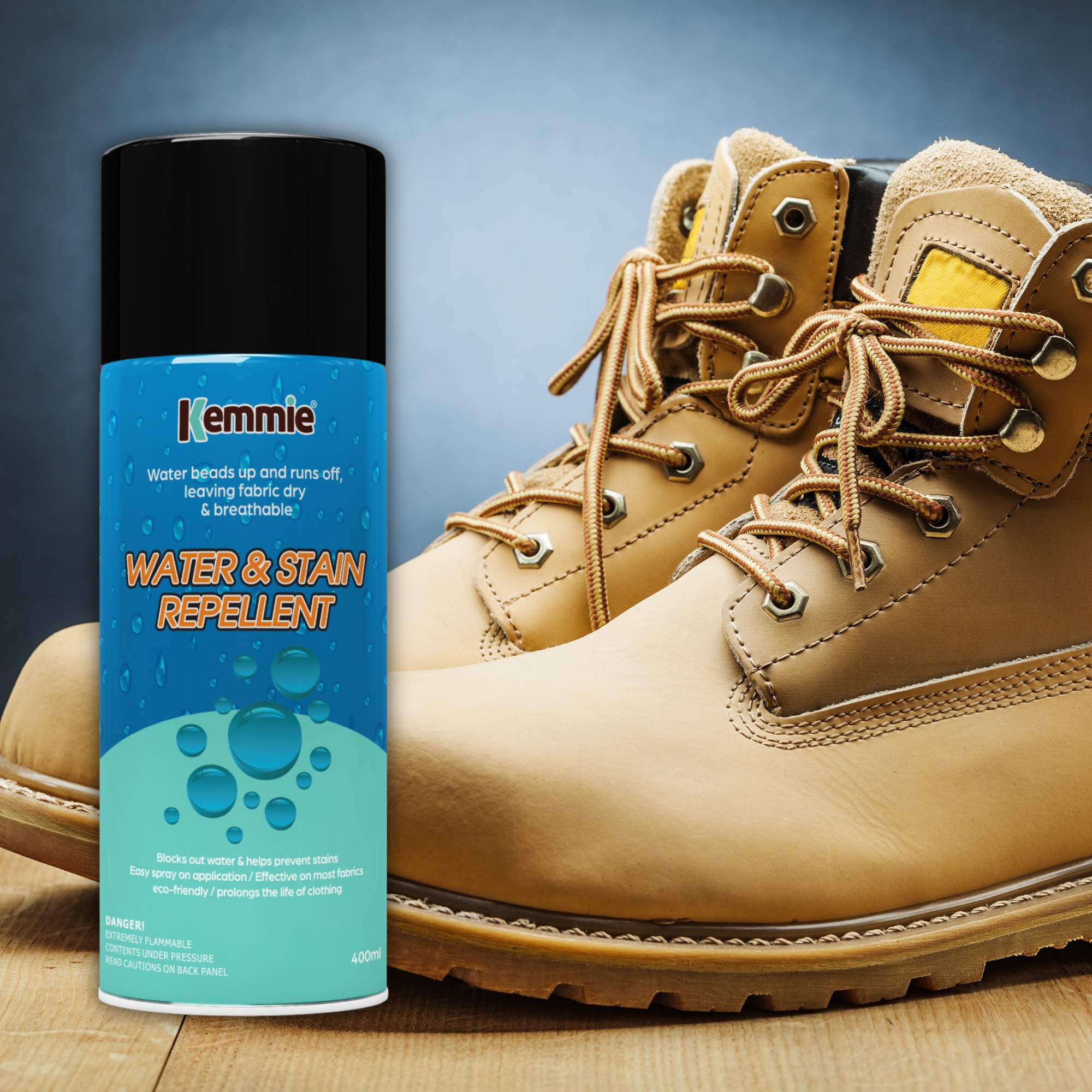 Kemmie 2x212g Water and Stain Repellent Spray for Shoes Suede Leather Fabric - Image 3