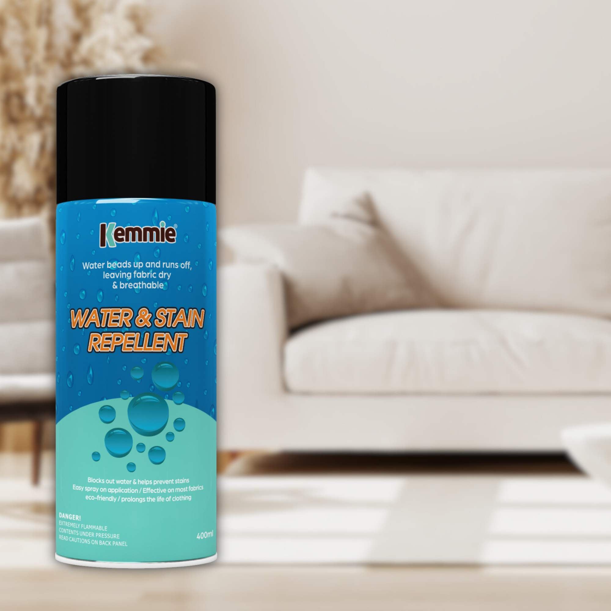 Kemmie 2x212g Water and Stain Repellent Spray for Shoes Suede Leather Fabric - Image 5