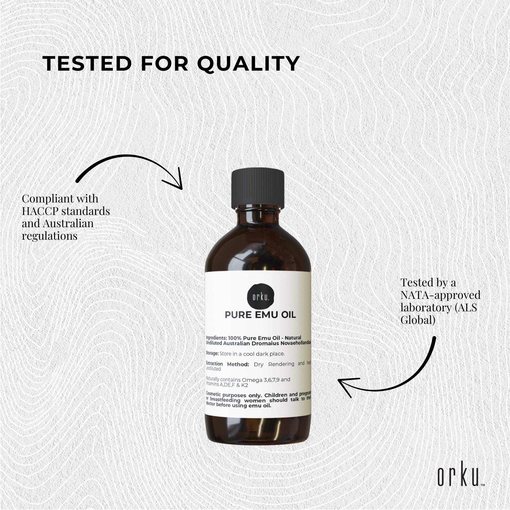 Orku 100ml Pure Emu Oil - Natural Undiluted Australian Dromaius Novaehollandiae - Image 6