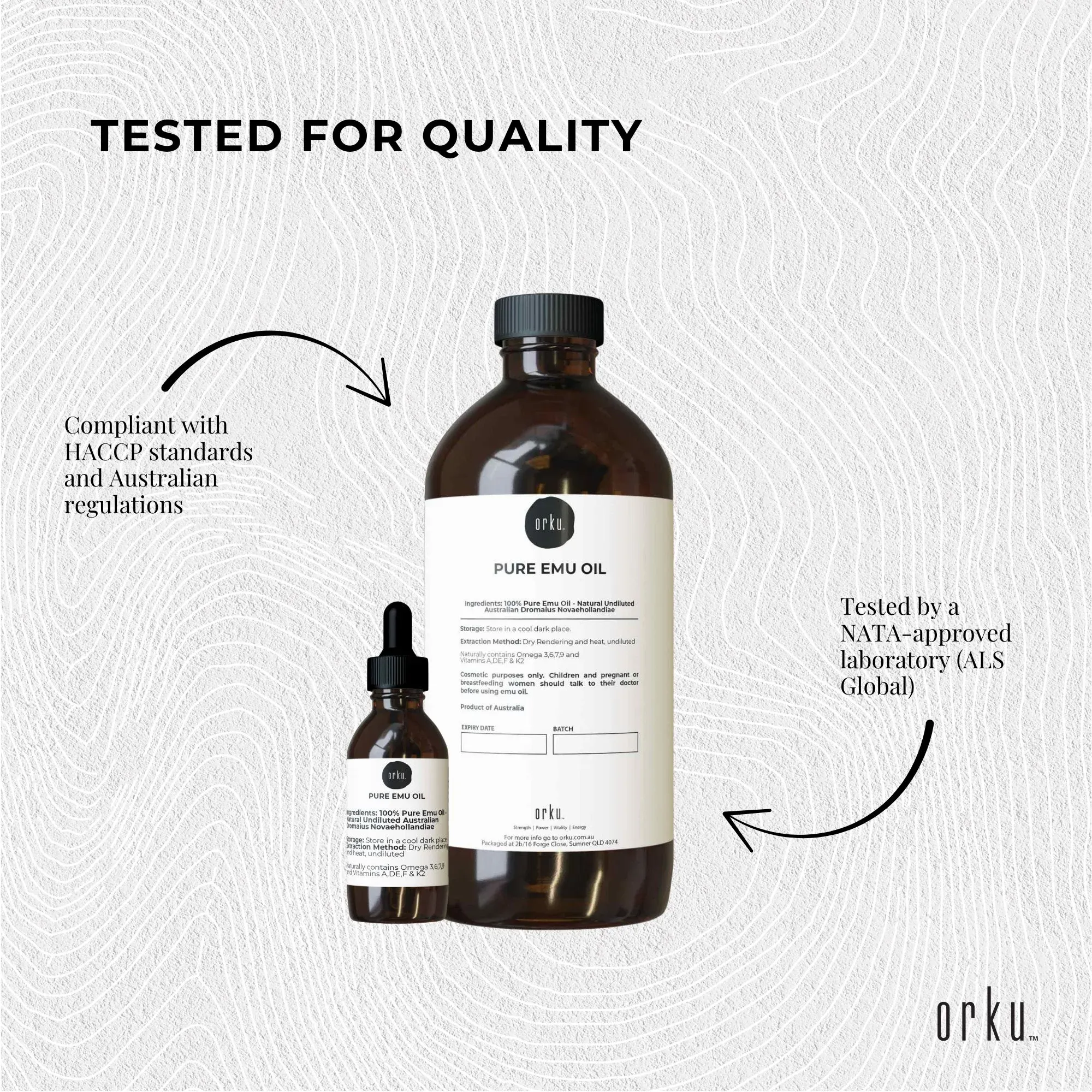 Orku 500ml Pure Emu Oil + Bonus 25ml Bottle - Australian Dromaius Novaehollandiae - Image 7