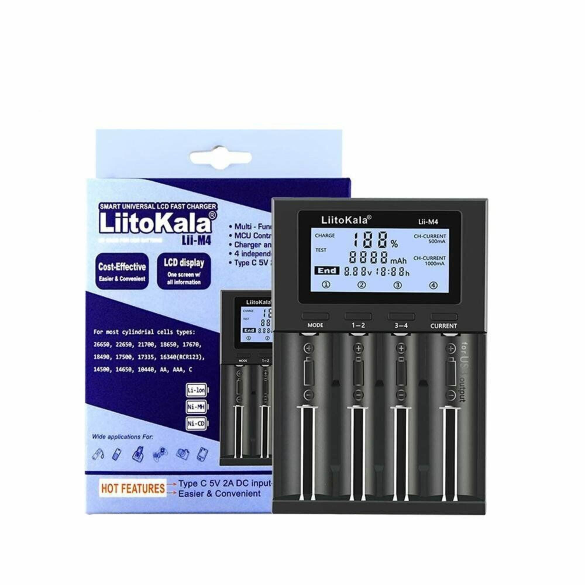 LiitoKala Lii-M4 Smart USB Battery Charger
