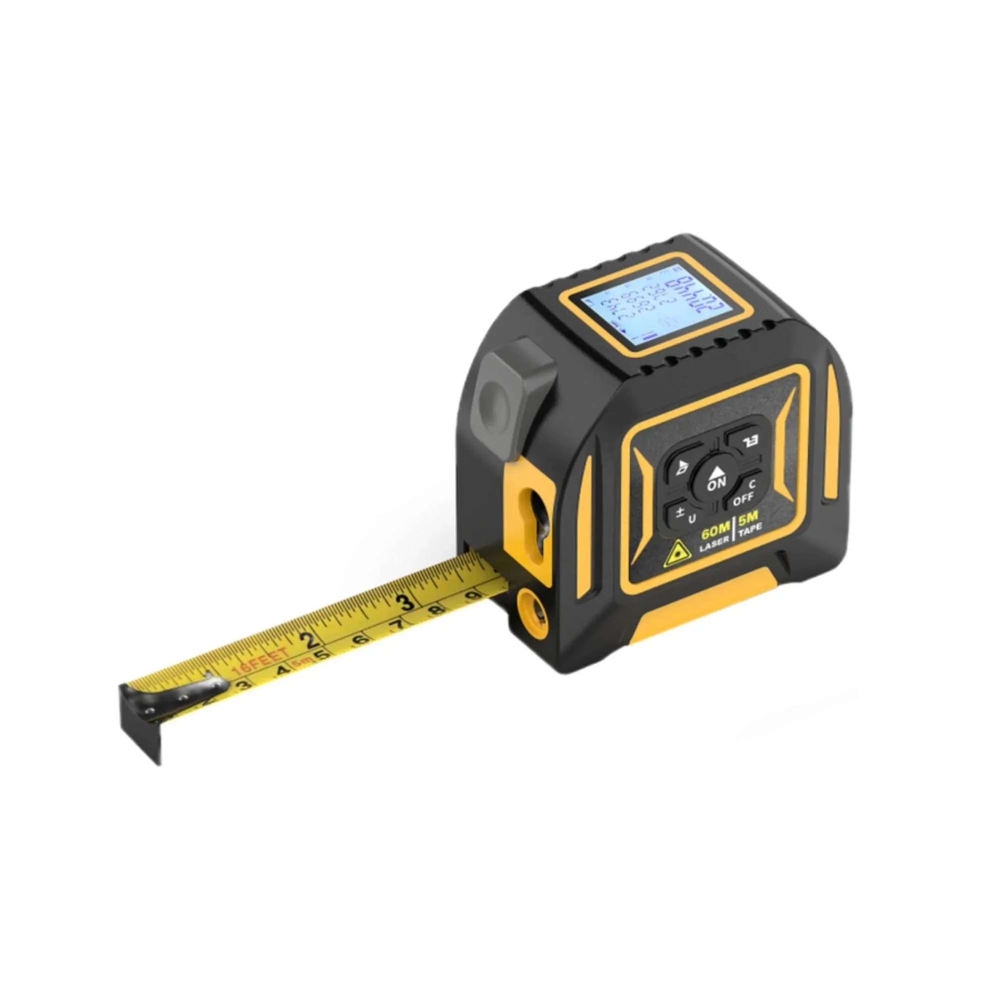 Tooleroo 60m Digital Laser Tape Measure Plus 5m Steel Tape