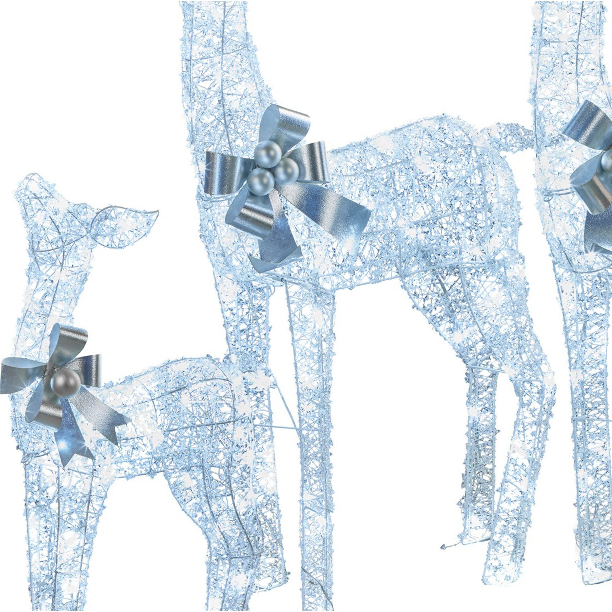 Christabelle Christmas Reindeer Display Set 3 Silver - Image 7