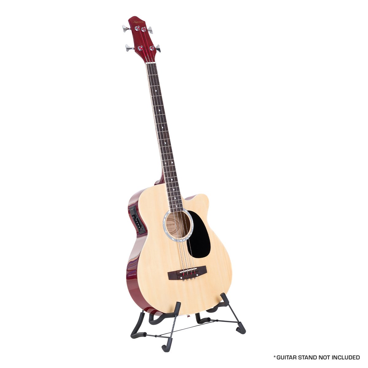 Karrera 43" Acoustic Bass Guitar with Electric Pickup – Natural