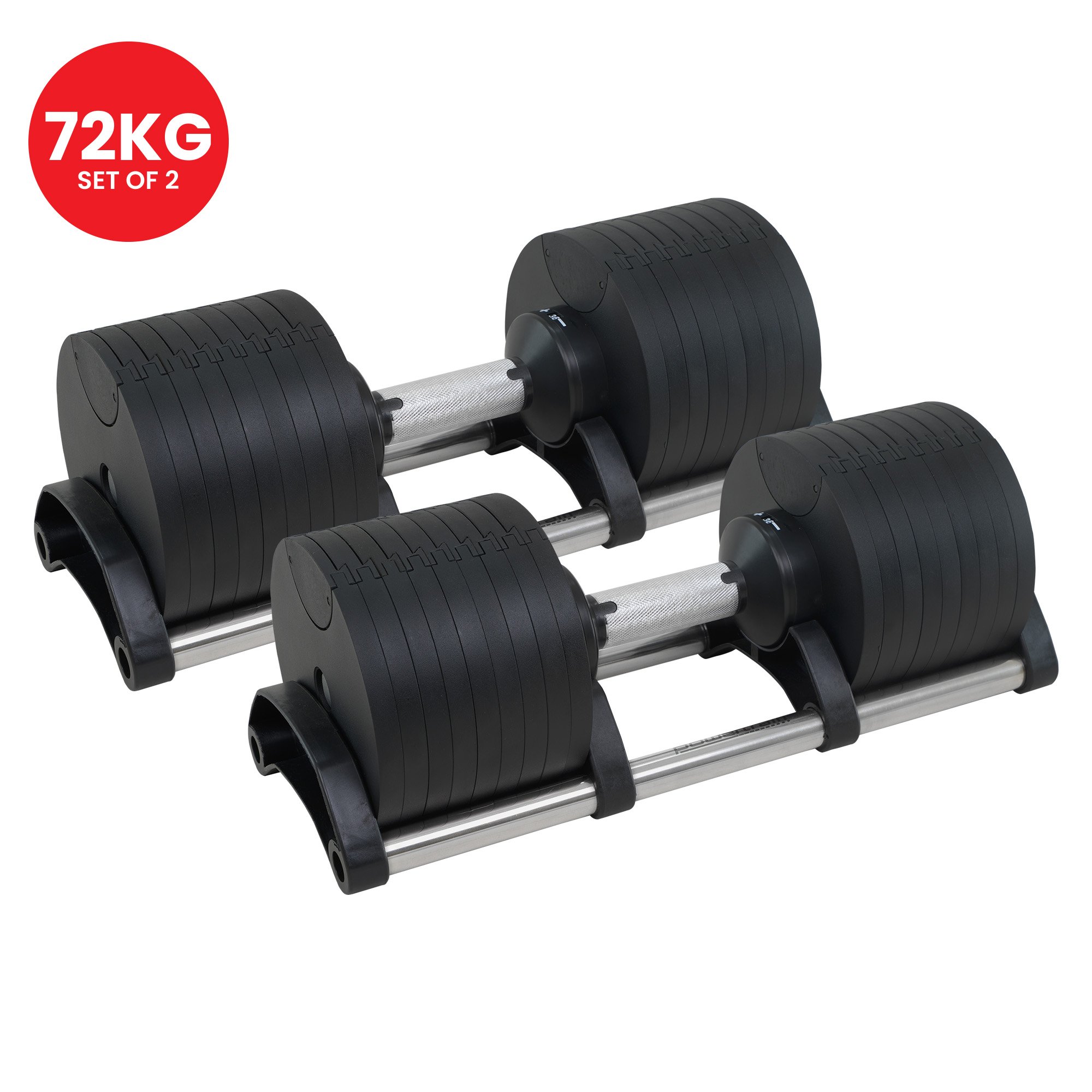 Powertrain Eon 2 x 36kg Dial-Up Adjustable Dumbbell Set - Image 10