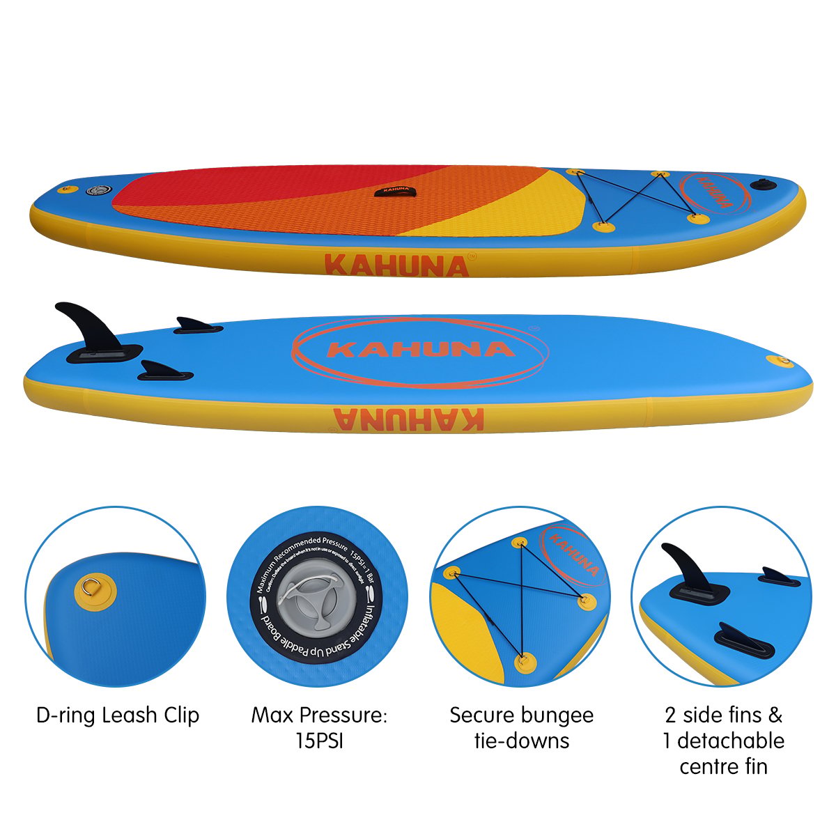 Kahuna Hana Inflatable SUP 10FT with Accessories - Image 5