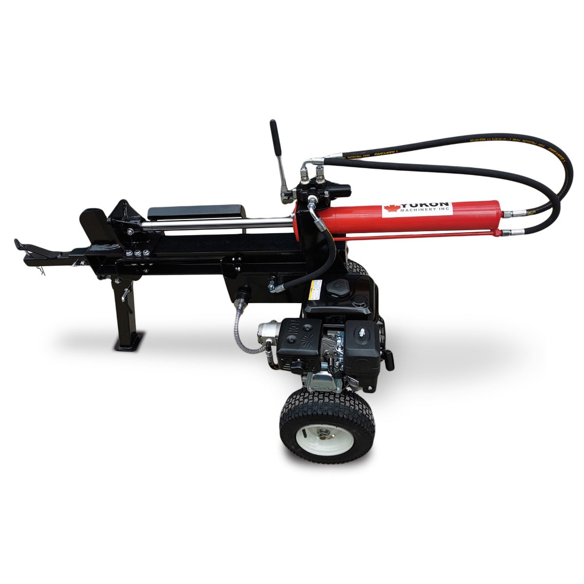 Yukon 18 Ton Petrol Log Splitter Wood Cutter Hydraulic Ram Wood Cutter Firewood Chopper