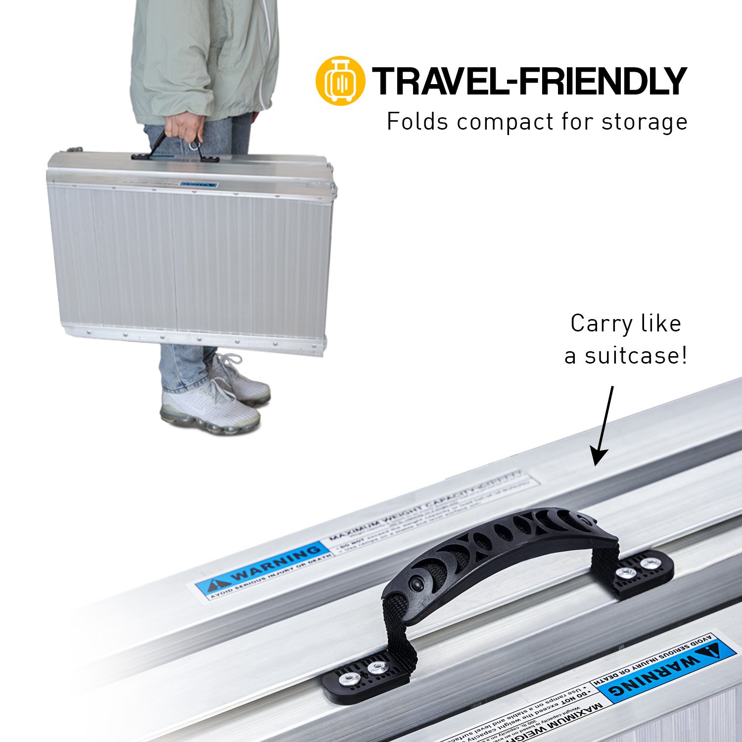 Kartrite 4ft Aluminium Foldable Wheelchair Ramp - Image 7