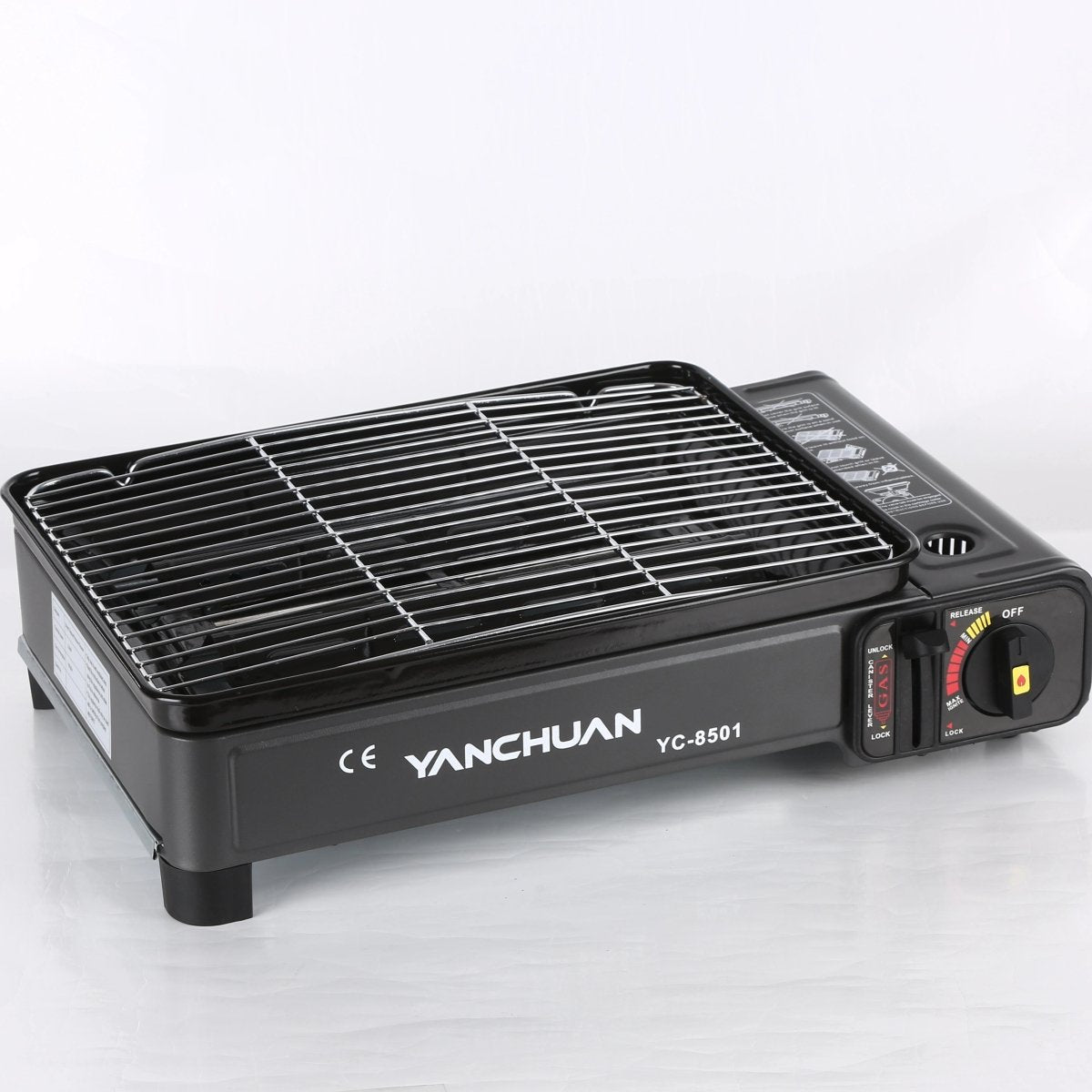 Portable Gas Stove Butane BBQ Camping Cooker with Non Stick Plate