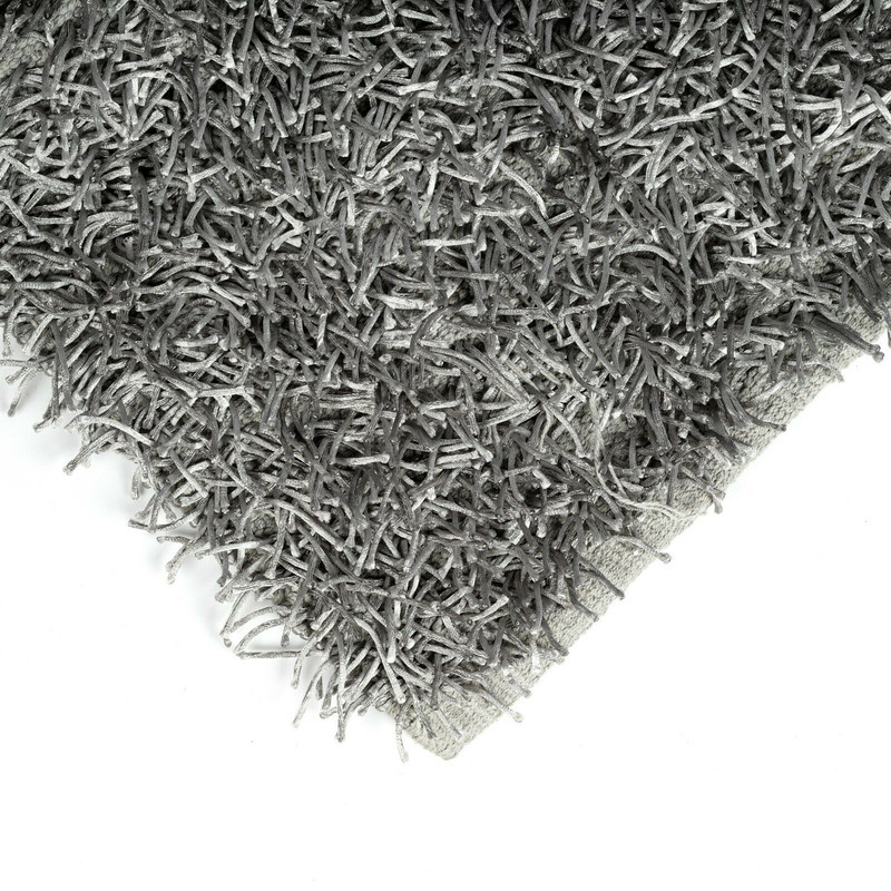 Luxury High Pile Soft Non Slip Bathmat 50x80cm (Silver) - Image 3