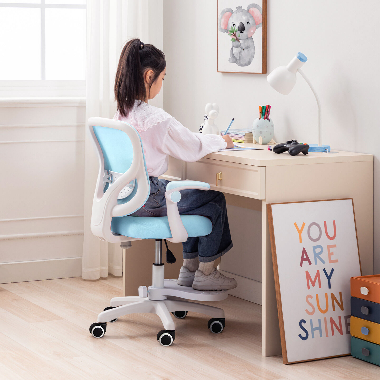 Kids Desk Chair CILO Blue - Image 5