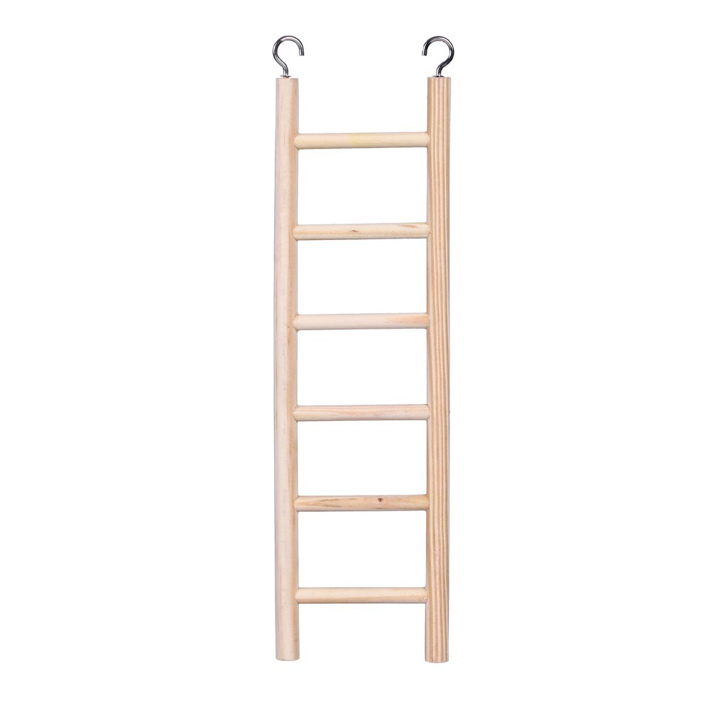 YES4PETS 4 x Small Wooden Ladder Bird Budgie Cage Toy