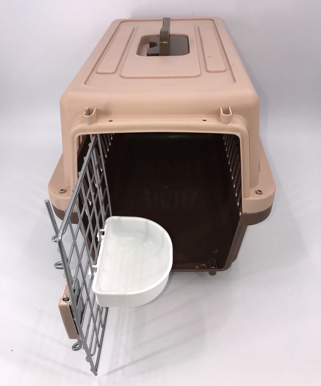YES4PETS Medium Dog and Cat Airline Carrier Cage with Bowl - Image 4