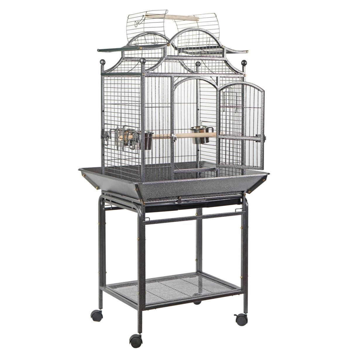 YES4PETS Large Bird Cage Aviary Carrier Stand Wheels - Image 2