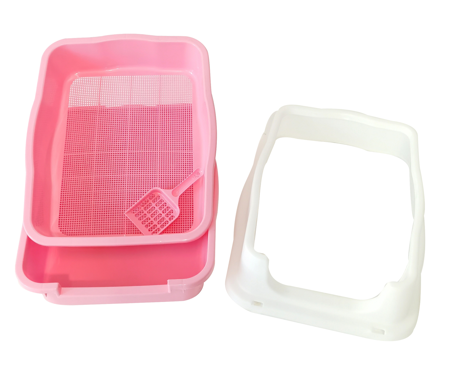 Yes4Pets Large Deep Cat Litter Tray Scoop Grid - Pink