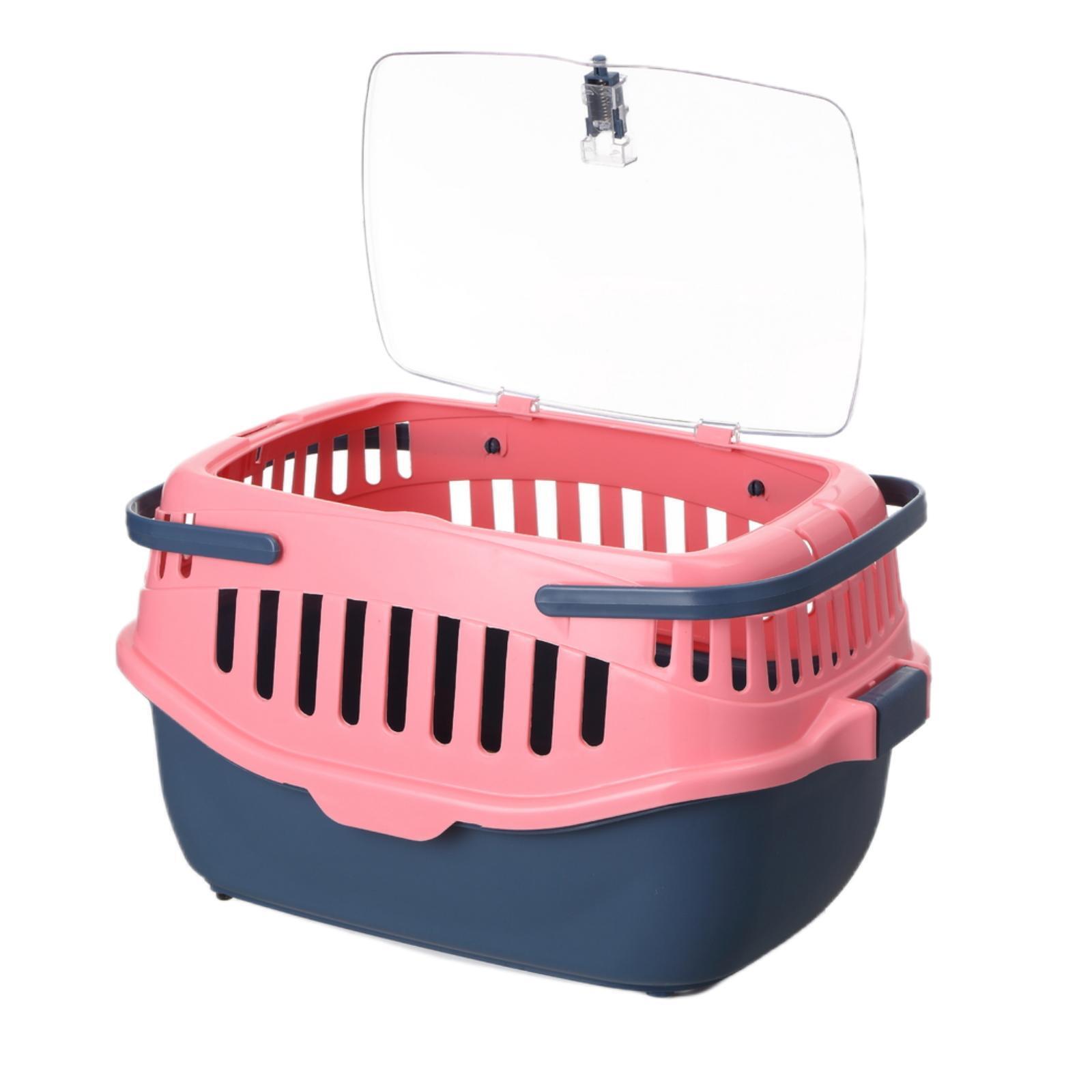 YES4PETS Medium Dog and Cat Crate with Mat Pink - Image 4