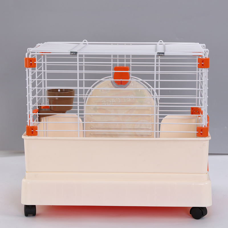 YES4PETS Small Orange Pet Rabbit Cage with Potty Tray - Image 3