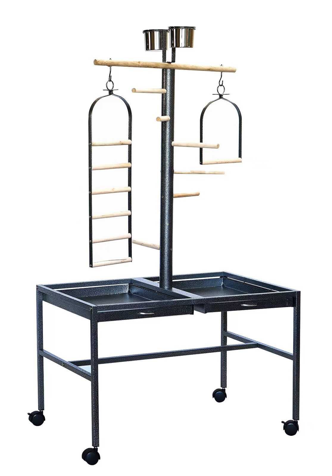 YES4PETS Large Bird Parrot Playpen Gym Stand on Wheels